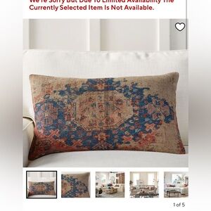 Pottery Barn Navin Lumbar pillow cover